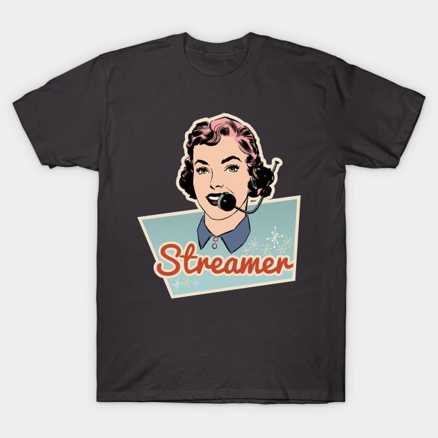 Streamer Retro T-Shirt by Silurostudio